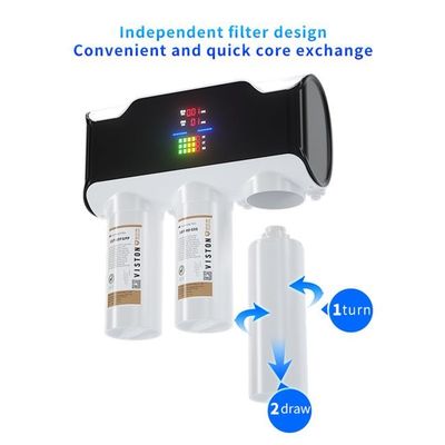 Smart LCD 800 GPD Pemantauan TDS Pemurni Air Alkali Reverse Osmosis