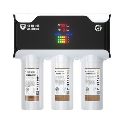 3 Tahap Reverse Osmosis Filtrasi Air Warna Abu-abu Rumah 800 GPD