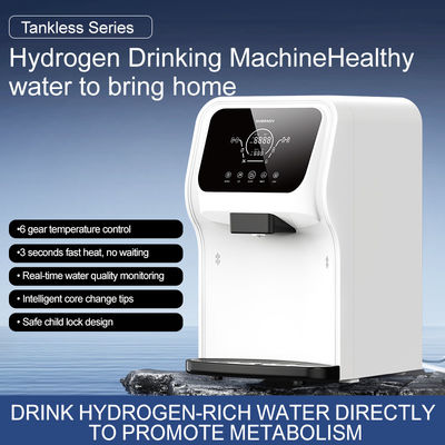 Kompak T1HG 75G Rumah Tangga Tankless Hydrogen Enriched Water Machine dengan modul elektrolitik SPE Plus Platinum Cell